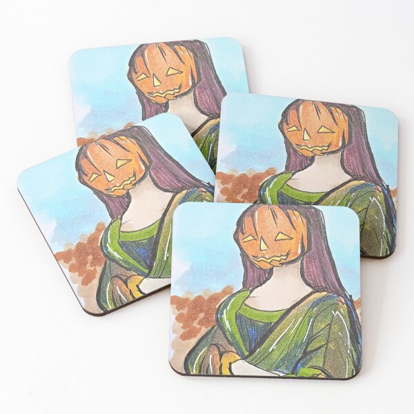 Item preview, Pumpkin head Mona Lisa designed and sold by Ani.Stalli.