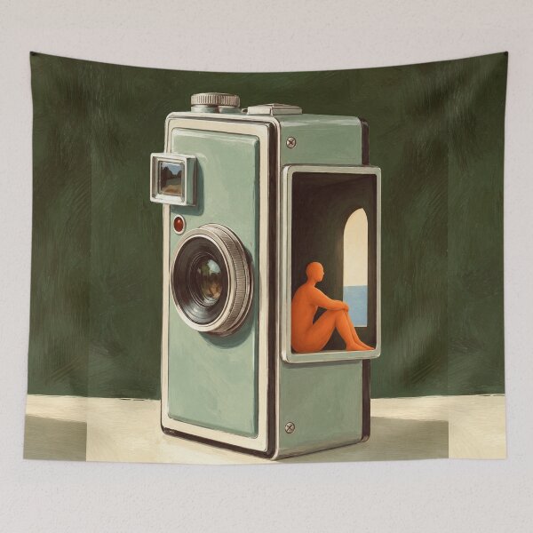 Item preview, 'The Quiet Inside' – Vintage Camera Figurative Art designed and sold by Moodzu.