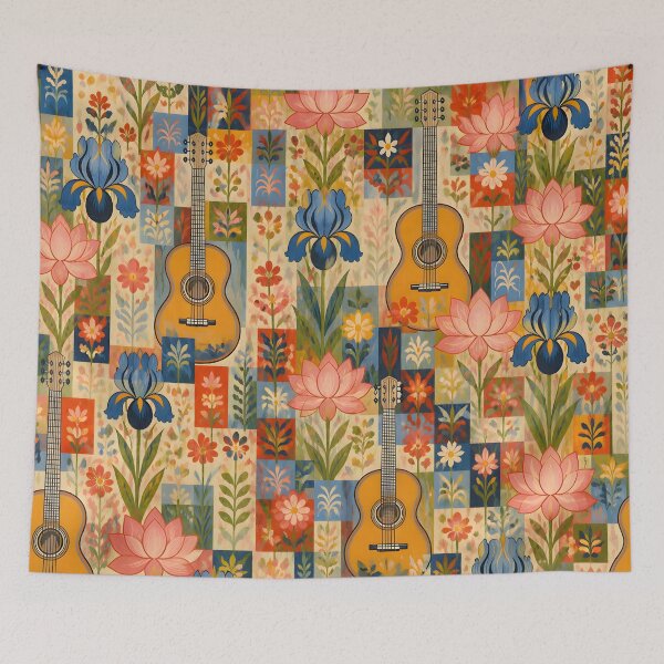 Item preview, Play it Guitar With Flowers designed and sold by Nira Dabush.