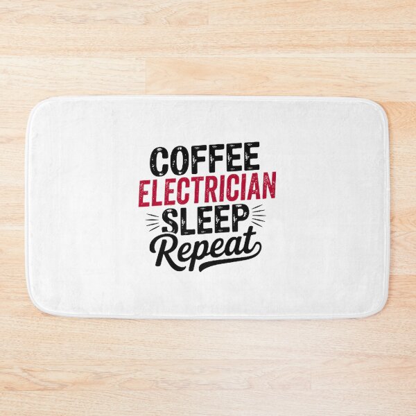 Item preview, Coffee Electrician Sleep Repeat - Funny Design for Electrician Enthusiasts designed and sold by BrandonAtonte44.