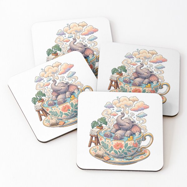 Item preview, Elephant in a Teacup designed and sold by LoafLogic.