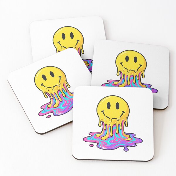 Item preview, Melting Smiley Face - Neon Liquid Pop Art designed and sold by Lazoni.