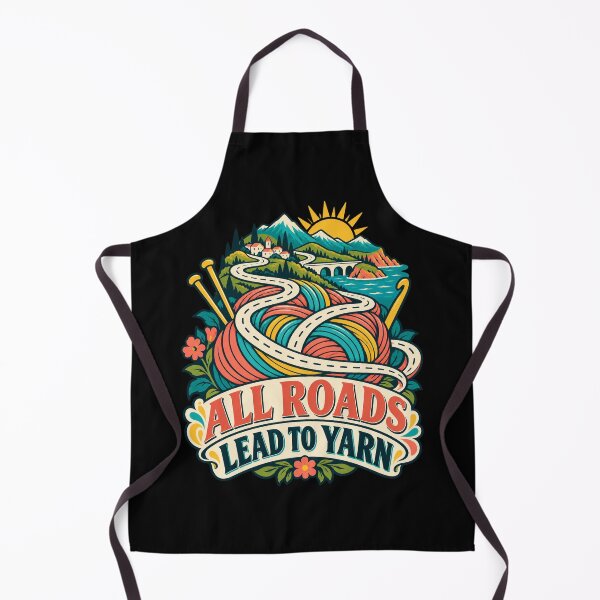 Item preview, All Roads Lead To Yarn designed and sold by Text2tee.
