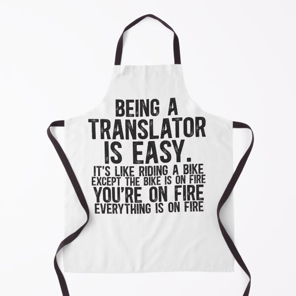 Item preview, Funny Being A Translator Is Easy Like Riding A Bike on Fire designed and sold by TeesYouWant.