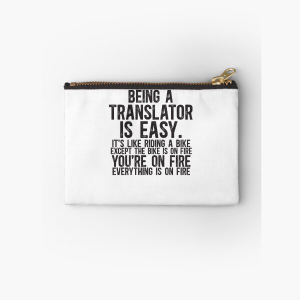 Item preview, Funny Being A Translator Is Easy Like Riding A Bike on Fire designed and sold by TeesYouWant.