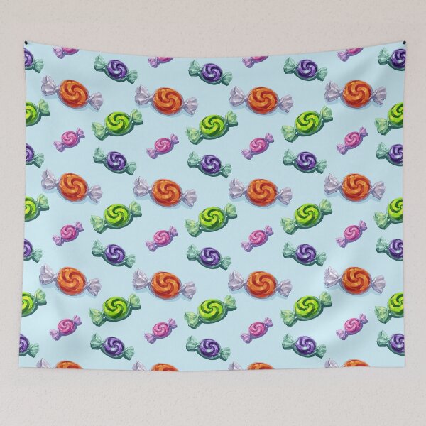 Item preview, Halloween Colorful Sweet Candy Seamless Pattern designed and sold by xMErCUrY03x.