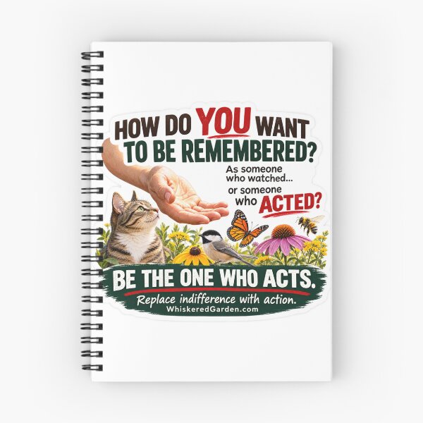 Item preview, How Do YOU Want to Be Remembered? Be the One Who Acts designed and sold by Whiskered Garden Studio.