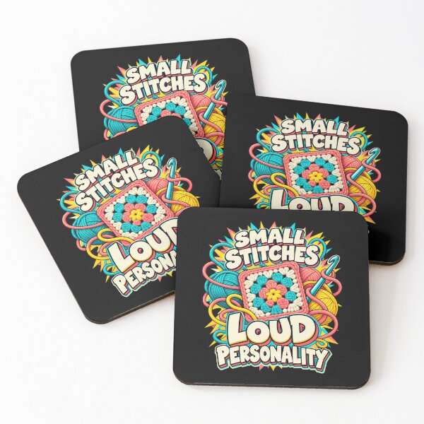 Item preview, Small Stitches Loud Personality Crochet designed and sold by Text2tee.