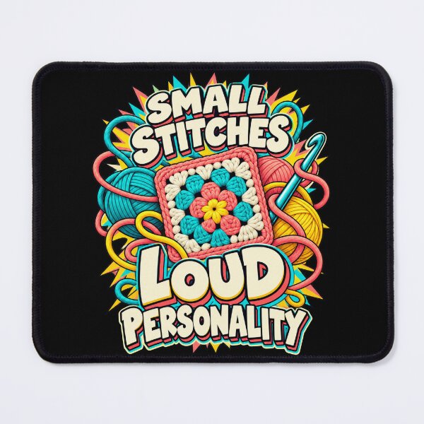 Item preview, Small Stitches Loud Personality Crochet designed and sold by Text2tee.