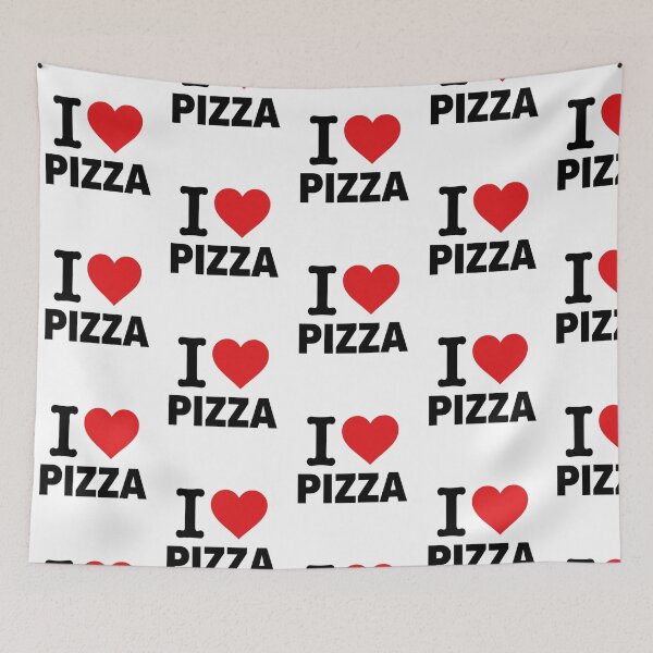 Item preview, I Heart Pizza Red Heart Graphic Typography For Pizza Lover And Foodie designed and sold by raedattia.