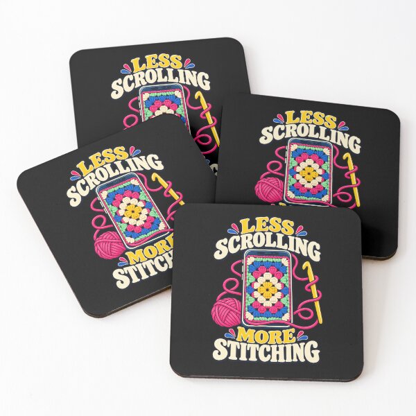 Item preview, Less Scrolling More Stitching Crochet designed and sold by Text2tee.