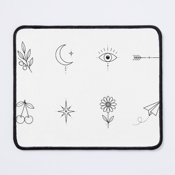 Item preview, Tiny Minimalist Symbols Fine Line Flash Sheet designed and sold by AtelierEmotion.