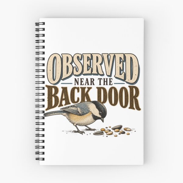 Item preview, Observed Near the Back Door – Funny Backyard Bird Watcher designed and sold by Golden Era Studio.