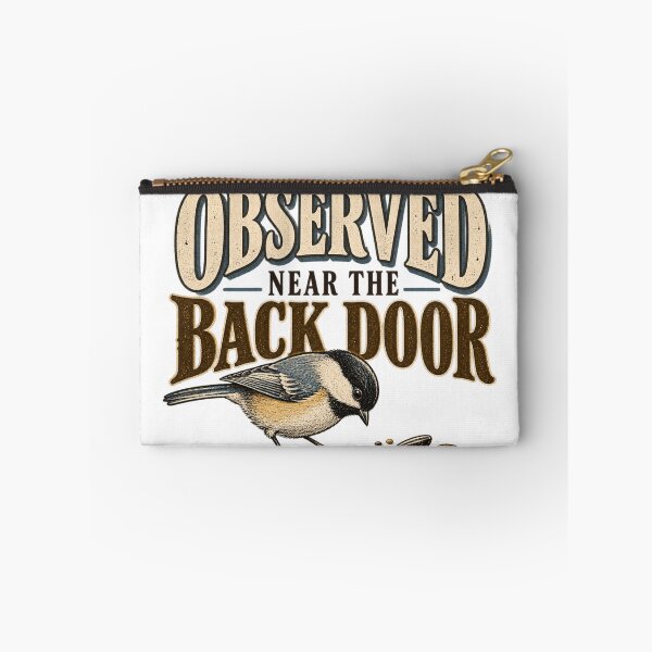 Item preview, Observed Near the Back Door – Funny Backyard Bird Watcher designed and sold by Golden Era Studio.