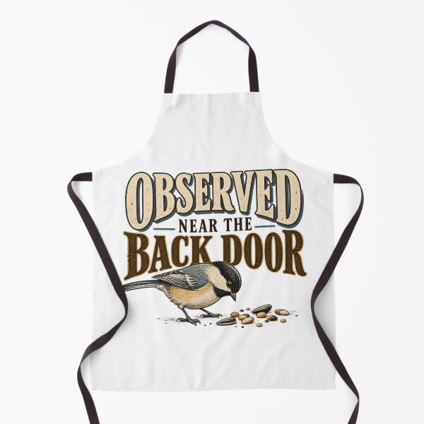 Item preview, Observed Near the Back Door – Funny Backyard Bird Watcher designed and sold by Golden Era Studio.