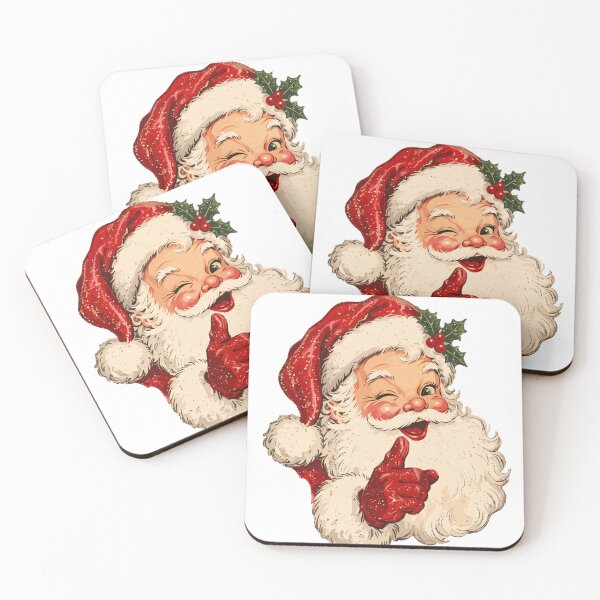 Aperçu de l'œuvre Smiling Santa Claus Merry Christmas Cheerful Holiday créée et vendue par JOSUQ.