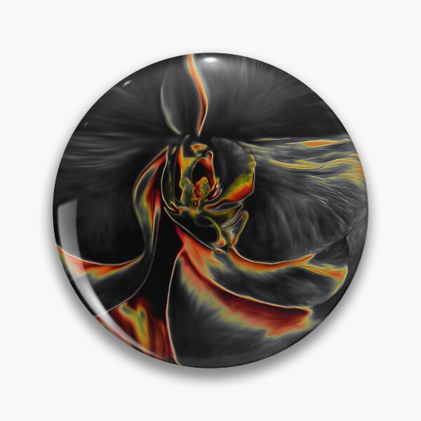 Item preview, Glowing orchid in fiery neon colors designed and sold by JinxisArts.