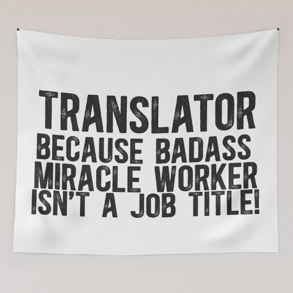 Item preview, Translator Miracle Worker Job Title designed and sold by TeesYouWant.