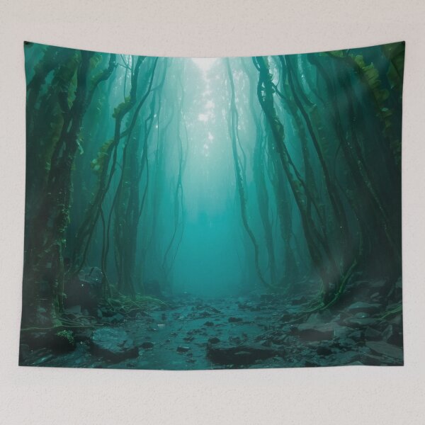 Item preview, Colossal Kelp Forest In Emerald Alien Valley designed and sold by monkeybusiness.pt.