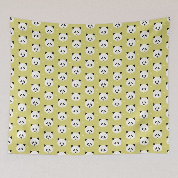 Item preview, Panda heads on green designed and sold by reneesillus.