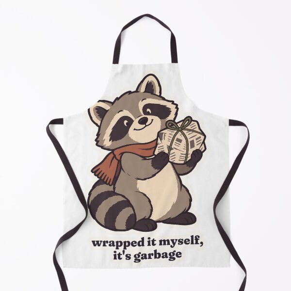 Item preview, Chaotic Raccoon Christmas Wrapped It Myself designed and sold by OuqCreations.