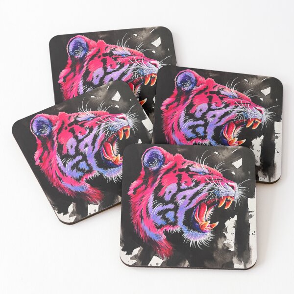 Artikelvorschau, Rosa Tiger entworfen und verkauft von Dawnkelleyart.