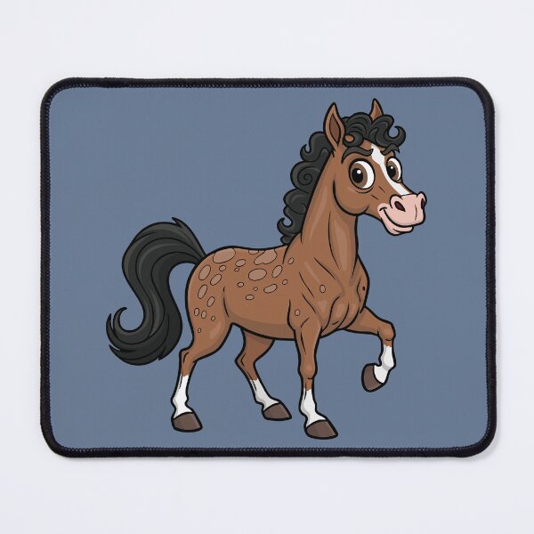 Item preview, A cartoon drawing of the Roan Aegidienberger horse designed and sold by Cheval-de-coeur.