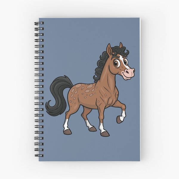 Item preview, A cartoon drawing of the Roan Aegidienberger horse designed and sold by Cheval-de-coeur.