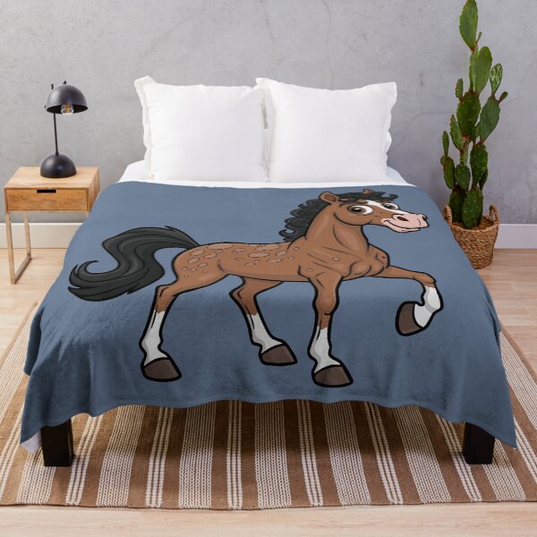 Item preview, A cartoon drawing of the Roan Aegidienberger horse designed and sold by Cheval-de-coeur.