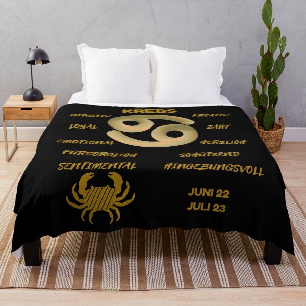 Artikelvorschau, Krebs Sternzeichen Astrologie Horoskop Symbol - Metallic Gold & Black entworfen und verkauft von ZODIARA.