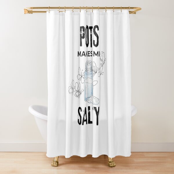 Item preview, POTS Makes Me Salty Black Font Funny Salt Shaker Dysautonomia designed and sold by kristy1003.