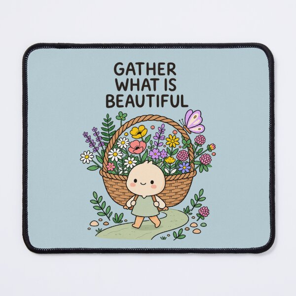 Item preview, Gather What Is Beautiful | Cute Floral Inspirational Quote designed and sold by MrDev.