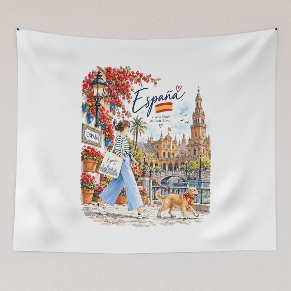 Item preview, Seville Spain Travel Plaza de España designed and sold by EdwinkOne.