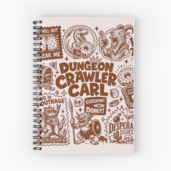 Item preview, Dungeon Crawler Carl Goddamnit Donut - LitRPG Fantasy Humor designed and sold by CatTalkTshirts.