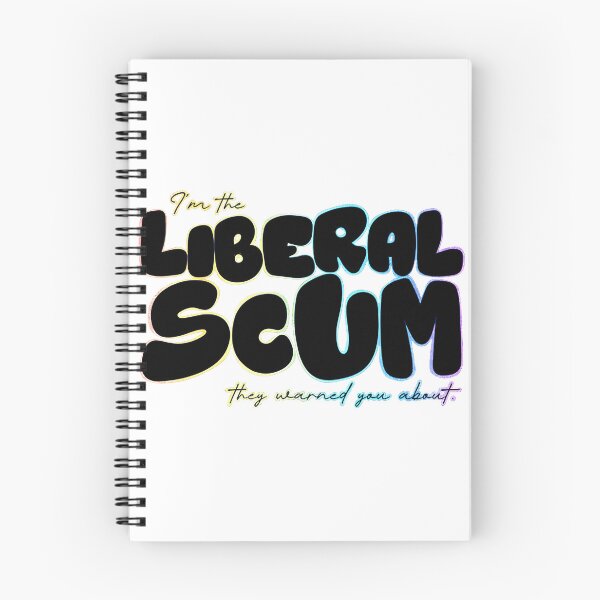 Item preview, I’m the Liberal Scum Black Bubble Letter Art with Rainbow Outline Political Design designed and sold by TroLerNeT.