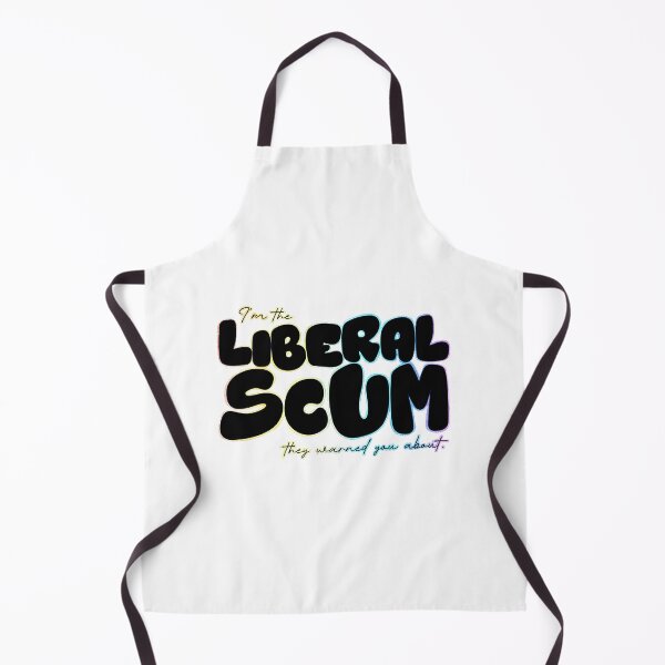 Item preview, I’m the Liberal Scum Black Bubble Letter Art with Rainbow Outline Political Design designed and sold by TroLerNeT.
