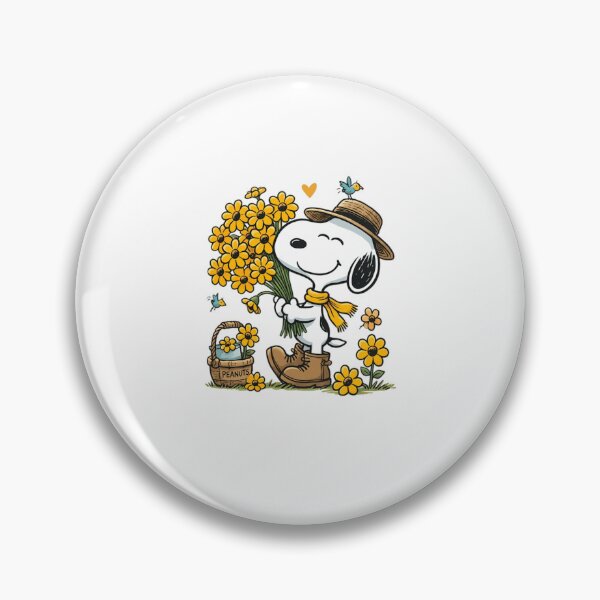 Item preview, Peanuts Snoopy Yellow Flowers  designed and sold by Sapphirajorie.