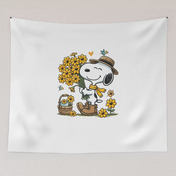 Item preview, Peanuts Snoopy Yellow Flowers  designed and sold by Sapphirajorie.