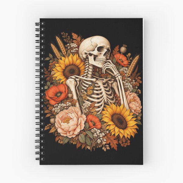 Item preview, Floral Skeleton Sunflower Garden designed and sold by ROUX-ART.