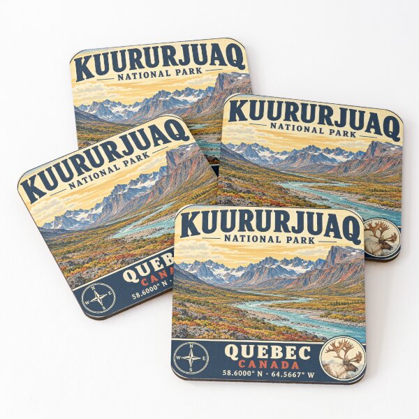 Item preview, Kuururjuaq National Park – Quebec Canada Retro Adventure designed and sold by naturalsurvival.
