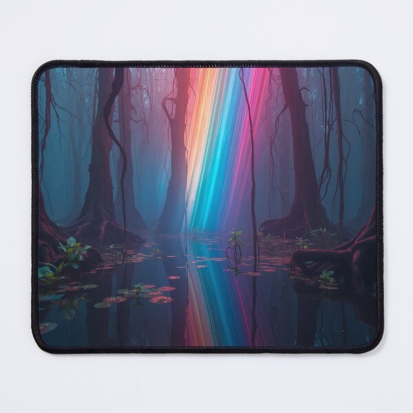 Item preview, Radiant Rainbow Beam In Dark Alien Swamp designed and sold by monkeybusiness.pt.