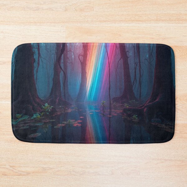 Item preview, Radiant Rainbow Beam In Dark Alien Swamp designed and sold by monkeybusiness.pt.