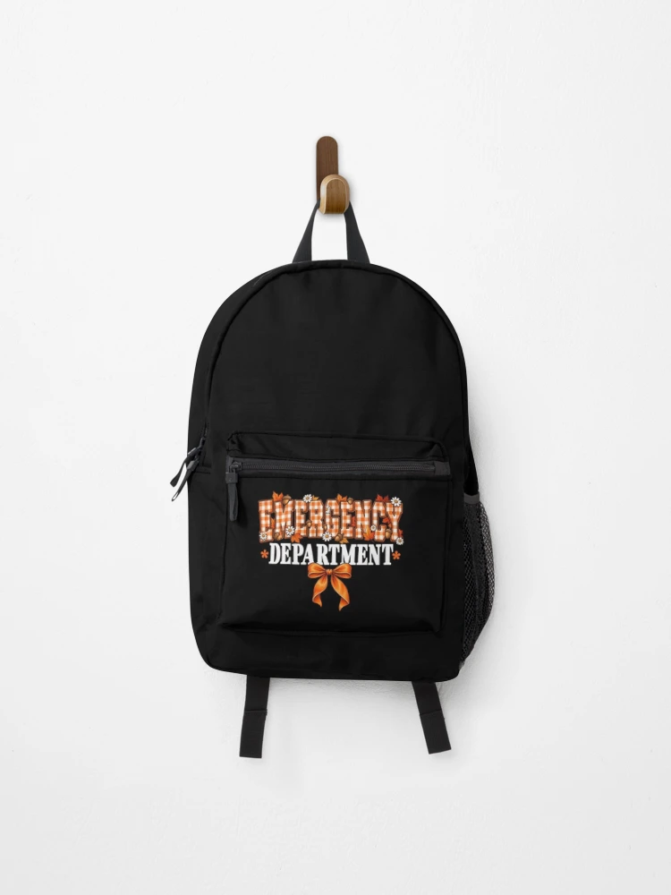 Thumbnail 1 of 3, Backpack, Emergency Department Fall Gingham designed and sold by ROUX-ART.