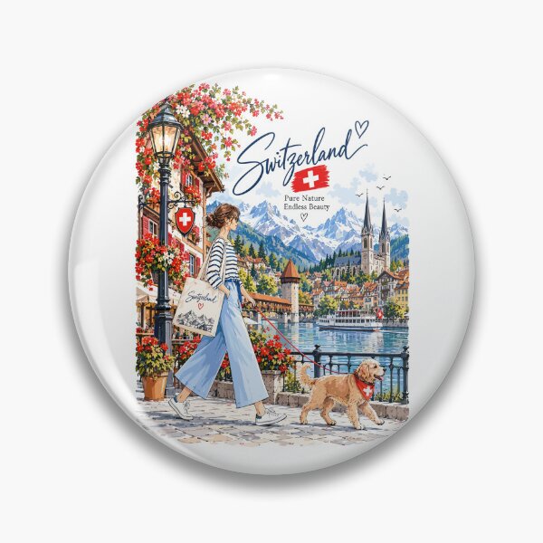 Item preview, Lucerne Switzerland Travel Lake designed and sold by EdwinkOne.