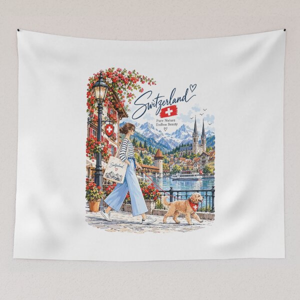 Item preview, Lucerne Switzerland Travel Lake designed and sold by EdwinkOne.