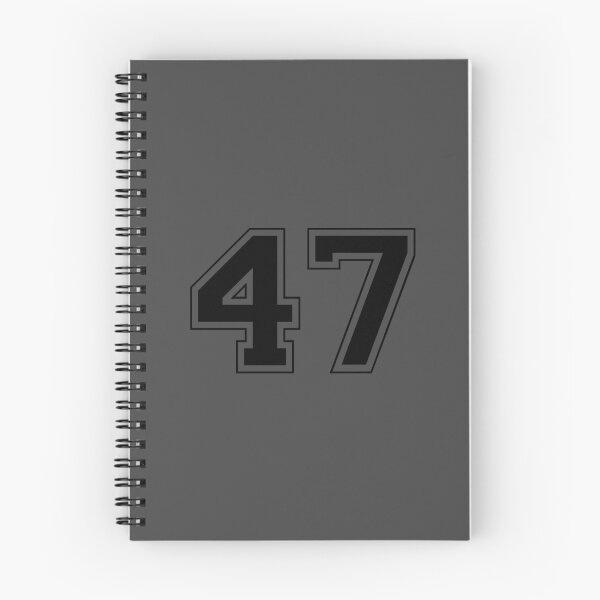 Item preview, Number 47 - Black Athletic College Sports designed and sold by Void Script.