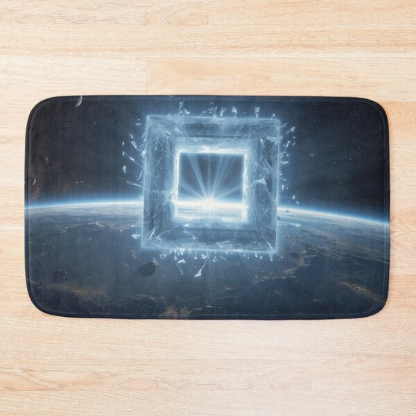 Item preview, Glowing Crystalline Gateway Above Planet Orbit designed and sold by monkeybusiness.pt.