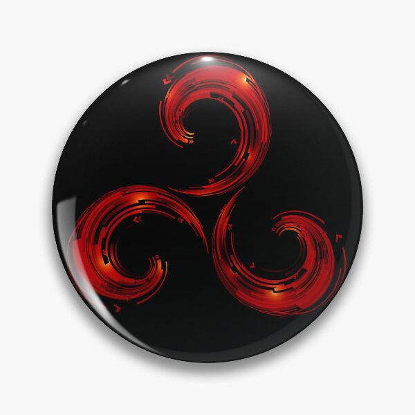Item preview, Red modern triskel designed and sold by Art of Sun.