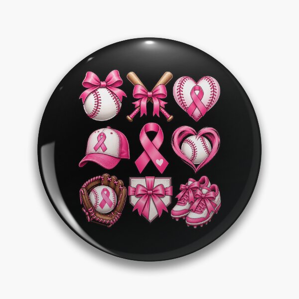 Item preview, Pink Baseball Breast Cancer Awareness designed and sold by ROUX-ART.