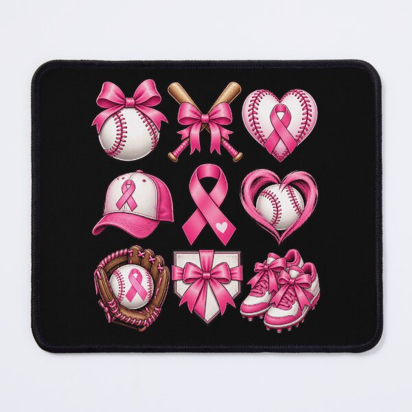 Item preview, Pink Baseball Breast Cancer Awareness designed and sold by ROUX-ART.